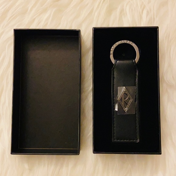 NEW Ralph Lauren Ralph’s Club Leather Keychain - Picture 3 of 3